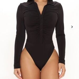 Black Long Sleeve Bodysuit